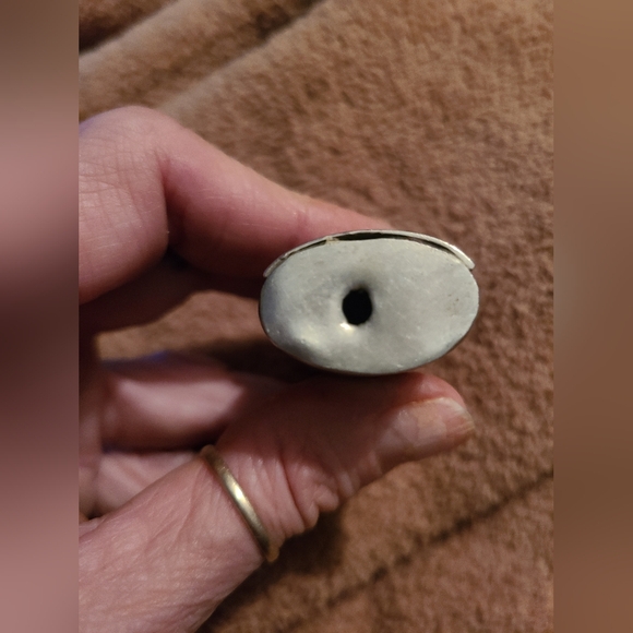 Vintage Wood, Rainbow Albalone,Mexico Nickle Silver Lighter Case.Handmade - Picture 6 of 7